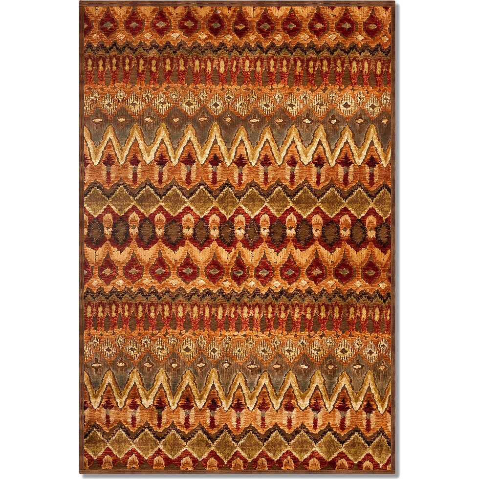 napa zig zag red beige sage area rug ' x '   