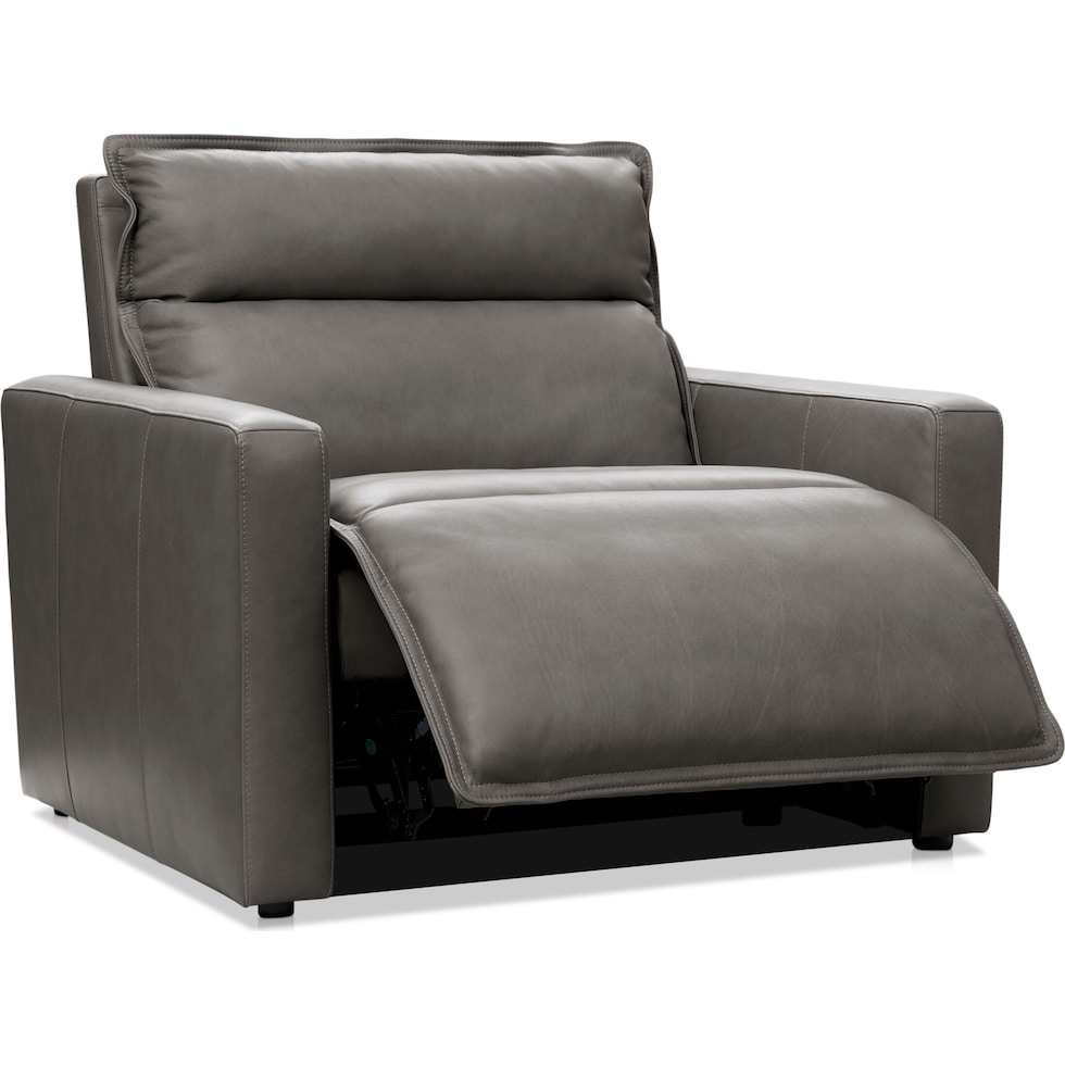 napa gray recliner   