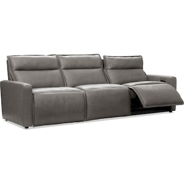 Napa 3-Piece Dual-Power Reclining Sofa - Charcoal