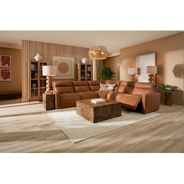 Napa 5-Piece Dual-Power Reclining Sectional