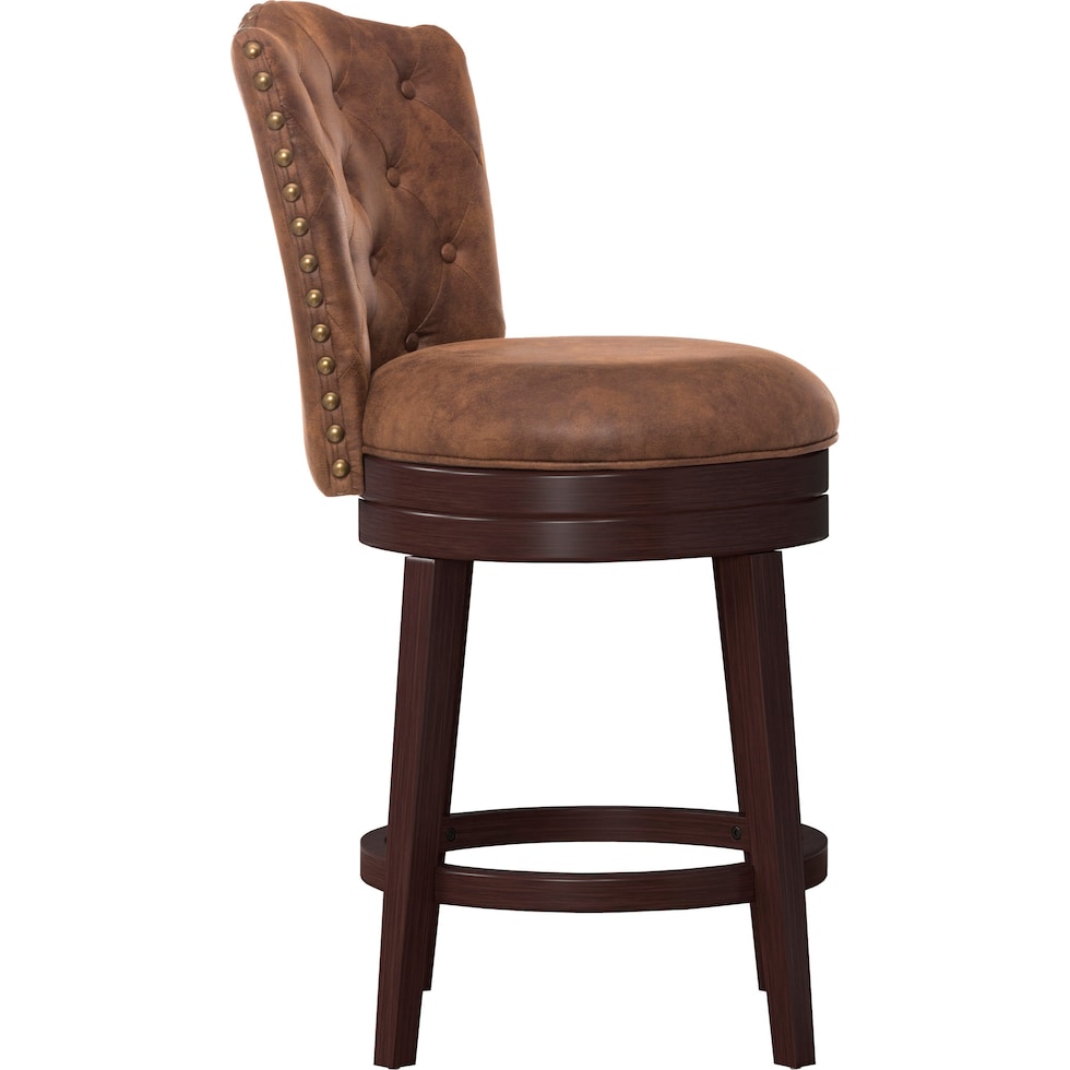 naples dark brown counter height stool   