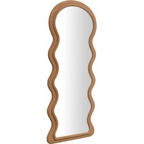 nara dark brown floor mirror   