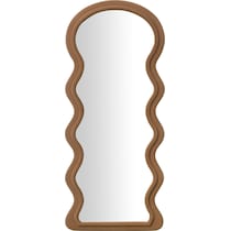 nara dark brown floor mirror   
