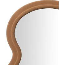 nara dark brown floor mirror   