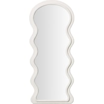 nara white floor mirror   