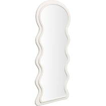 nara white floor mirror   
