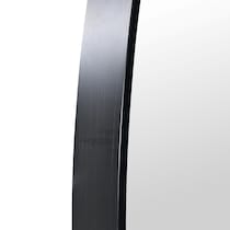 nathan black floor mirror   