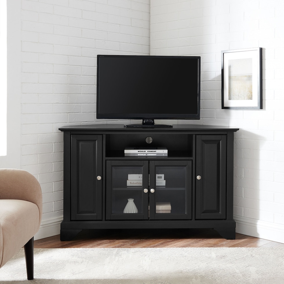 nathaniel black tv stand   