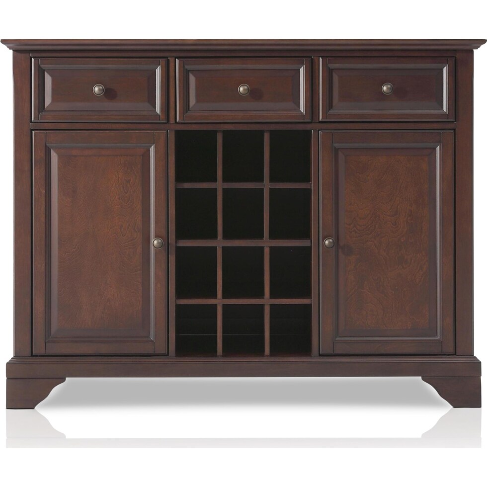 nathaniel dark brown buffet   