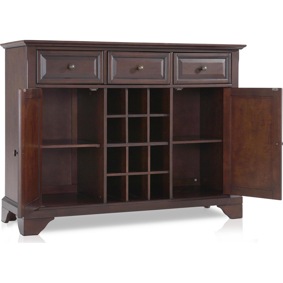 nathaniel dark brown buffet   