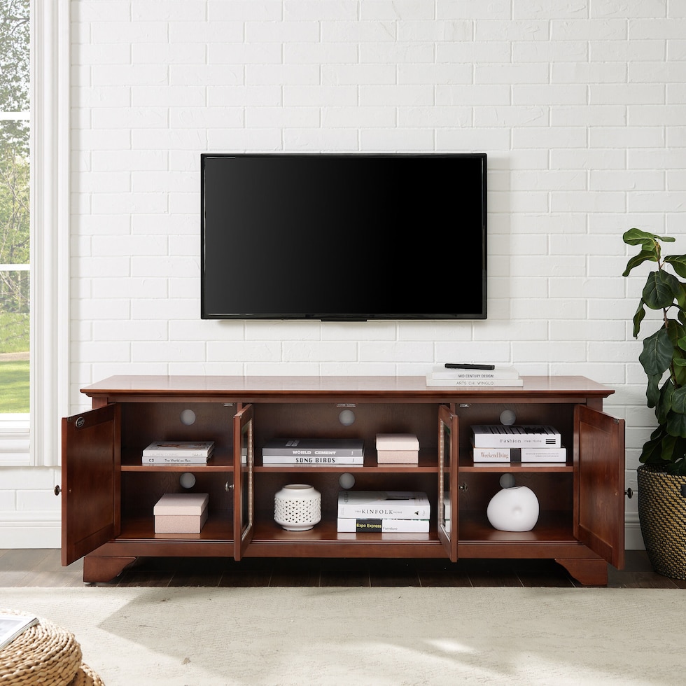 nathaniel dark brown tv stand   