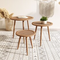 natty neutral accent table   