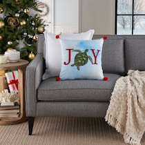 nautical joy blue accent pillow   