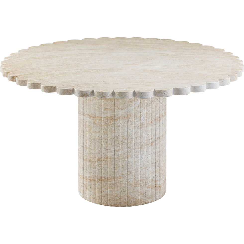 navarre travertine dining table   