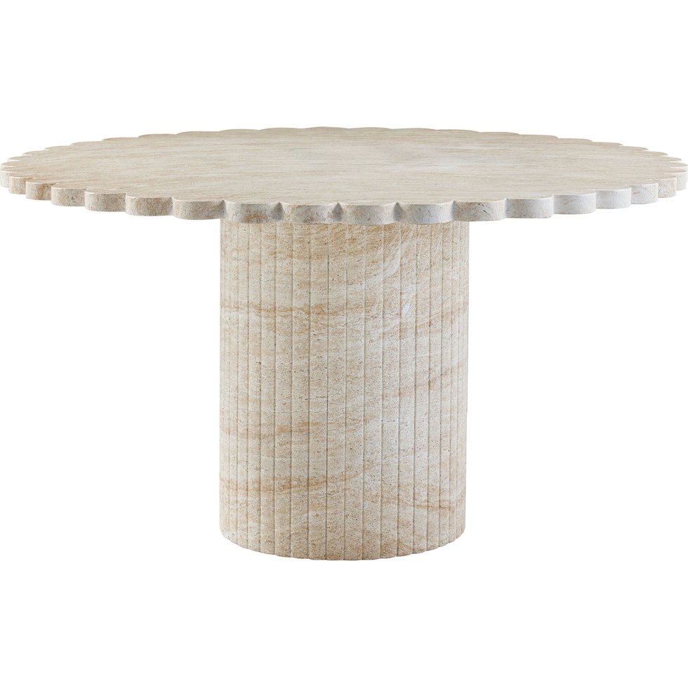 navarre travertine dining table   