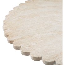 navarre travertine dining table   