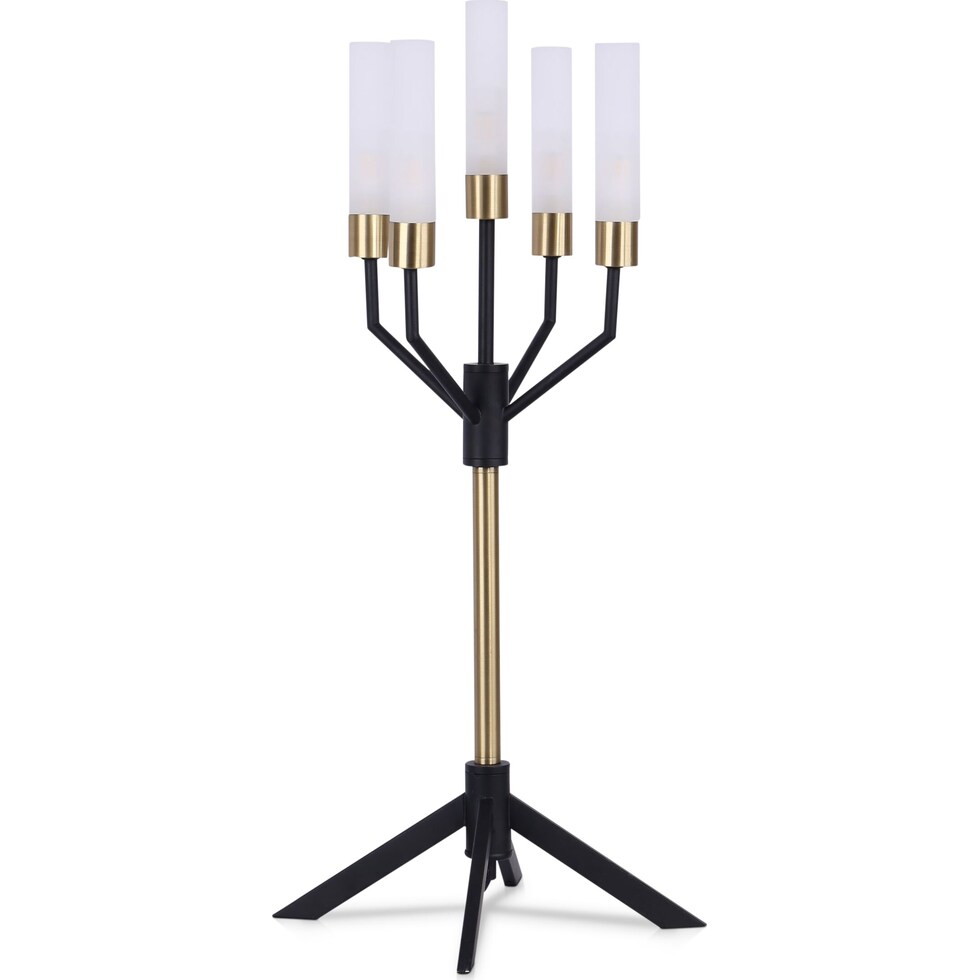 navarro black and gold table lamp   