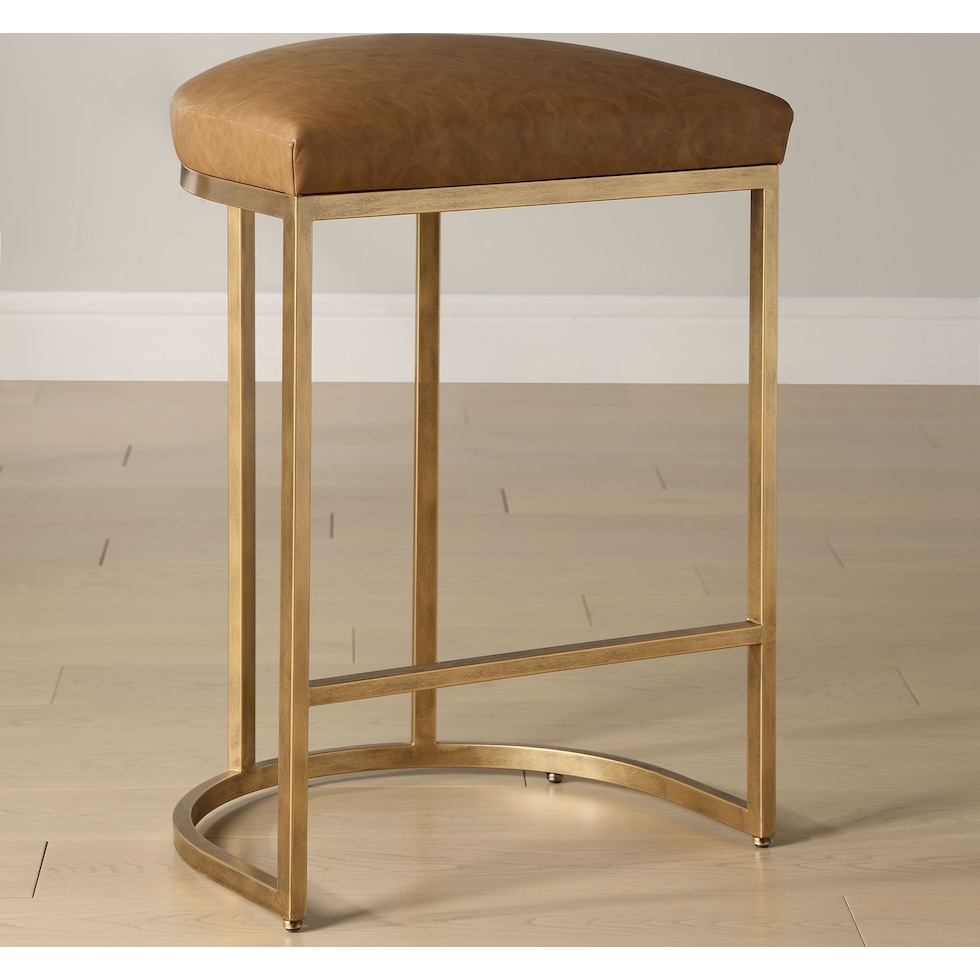 neil light brown bar stool   