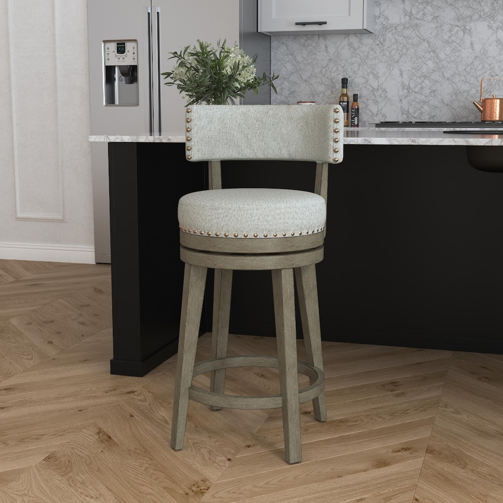 nella gray counter height stool   