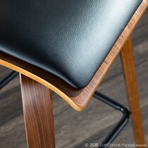 nellie black counter height stool   