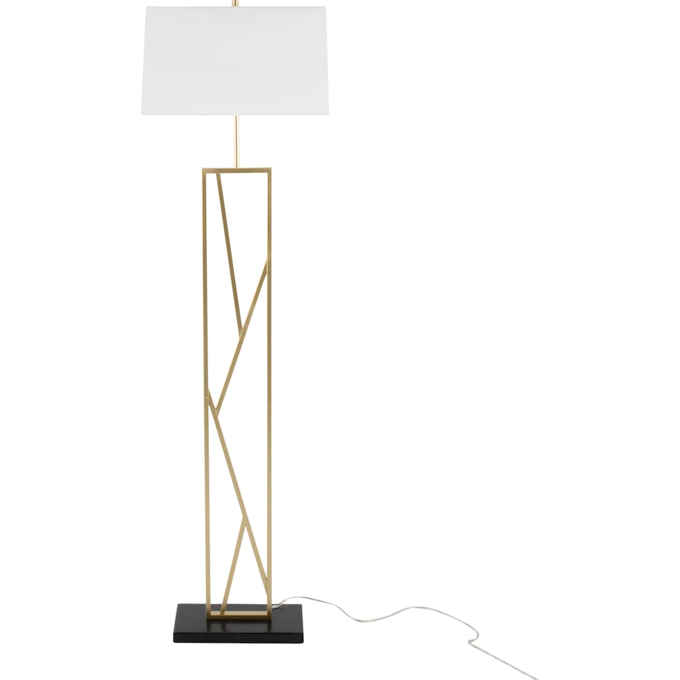 nellie gold floor lamp   