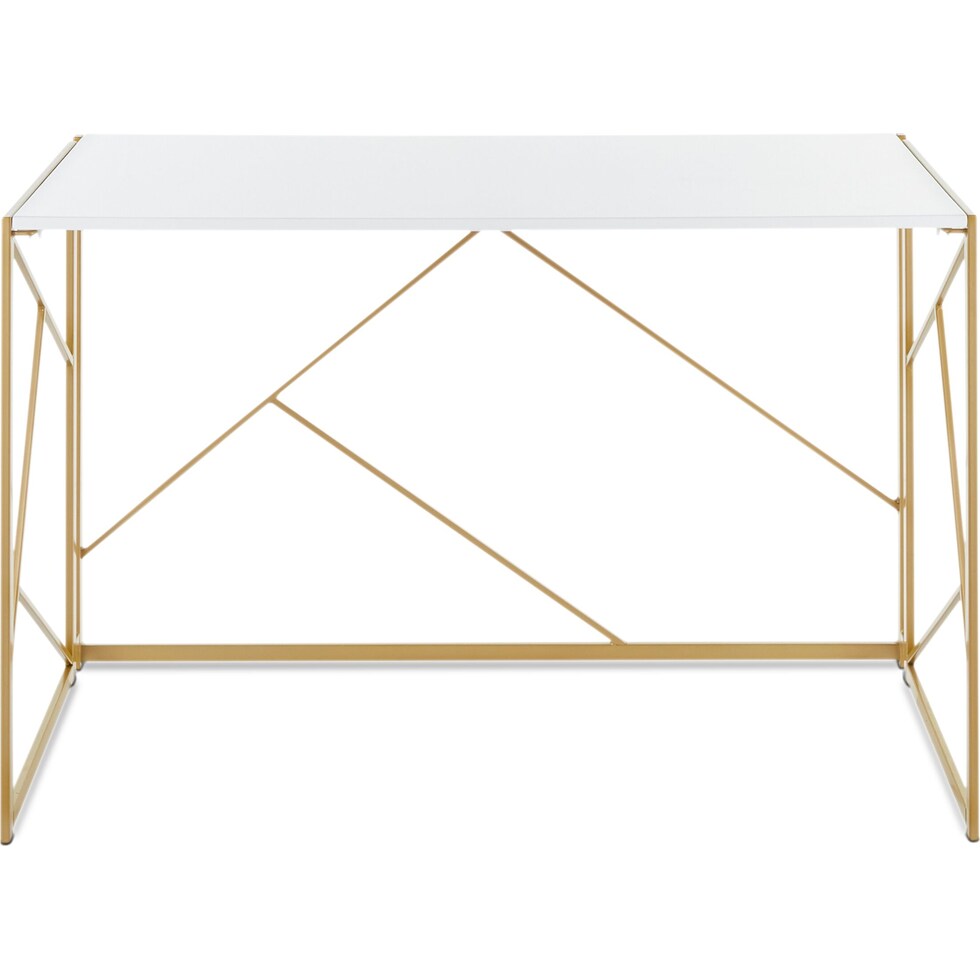 nellie gold white desk   
