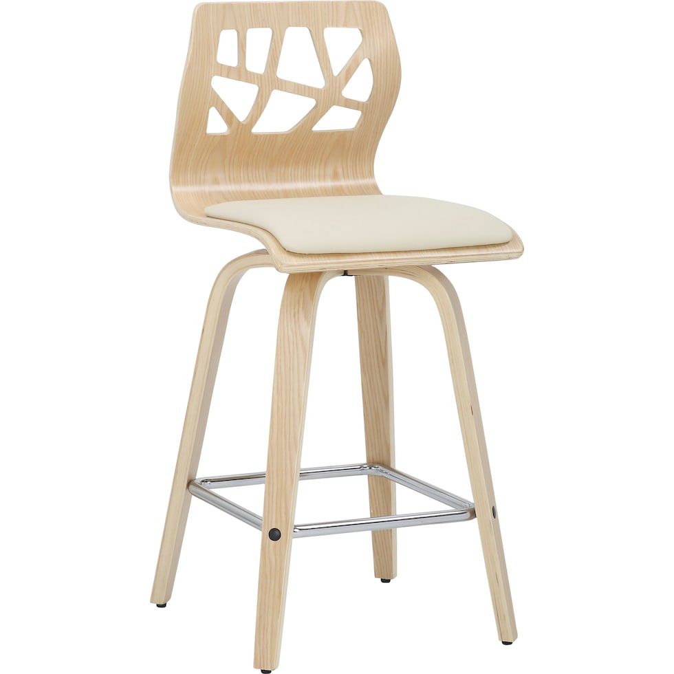 nellie light brown counter height stool   