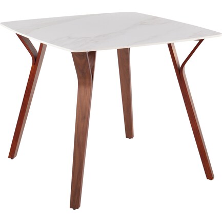 Nellie Dining Table - Walnut/White