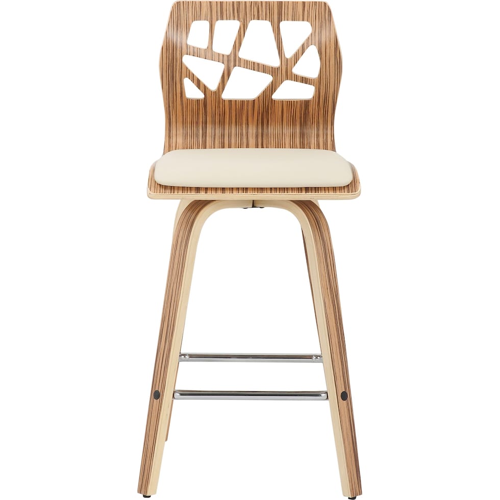 nellie zebra counter height stool   