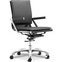 nelson black office chair   