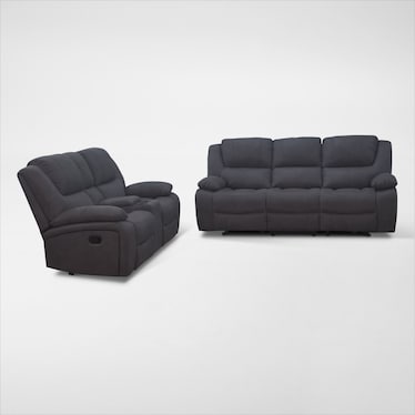 Nelson Manual Reclining Sofa and Loveseat