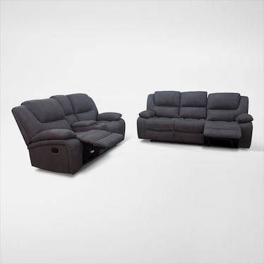 Nelson Manual Reclining Sofa and Loveseat