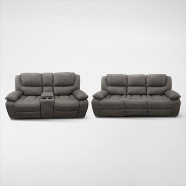 Nelson Manual Reclining Sofa and Loveseat