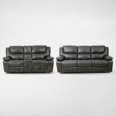 Nelson Manual Reclining Sofa and Loveseat