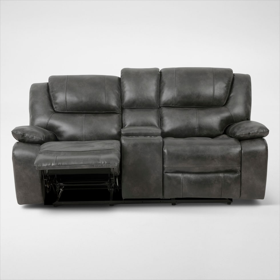 nelson gray loveseat   