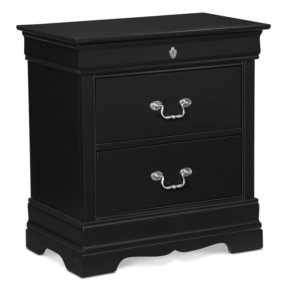 Neo Classic Nightstand Black American Signature Furniture