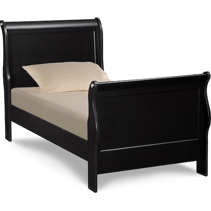 Neo Classic Youth Twin Bed - Black