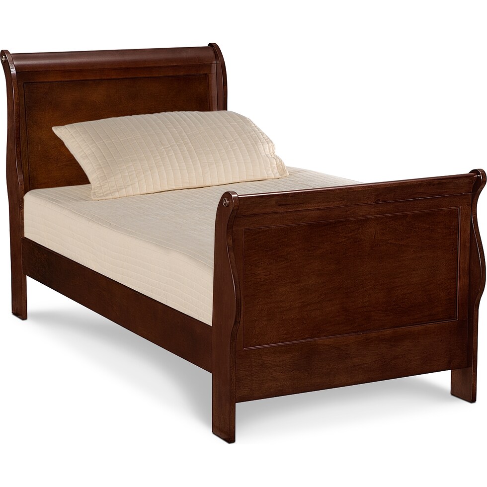 neo classic youth cherry dark brown full bed   