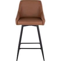 neo brown vegan leather counter height stool   