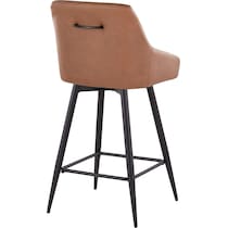 neo brown vegan leather counter height stool   