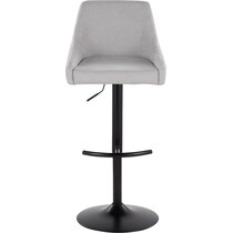 neo gray black bar stool   