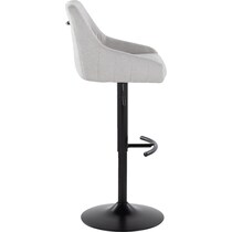 neo gray black bar stool   