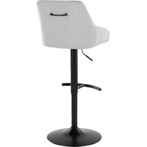 neo gray black bar stool   