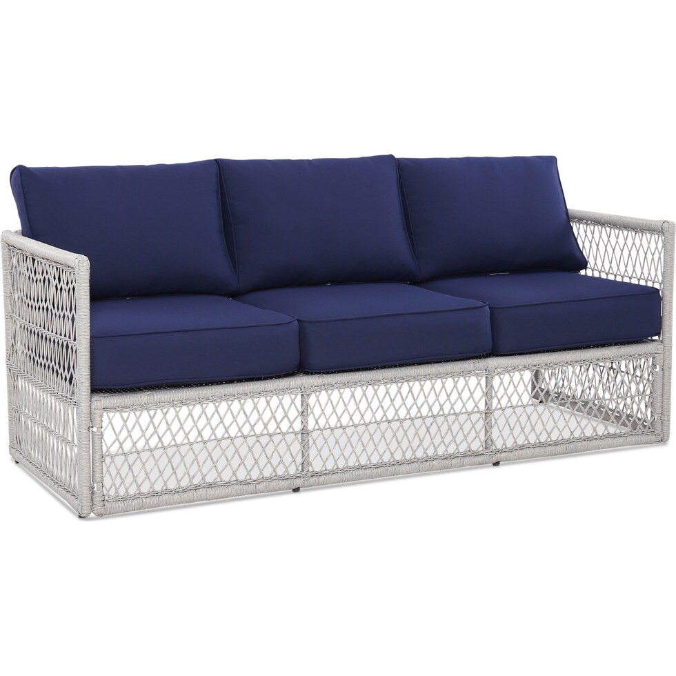 nesika blue outdoor sofa   