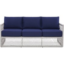 nesika blue outdoor sofa   