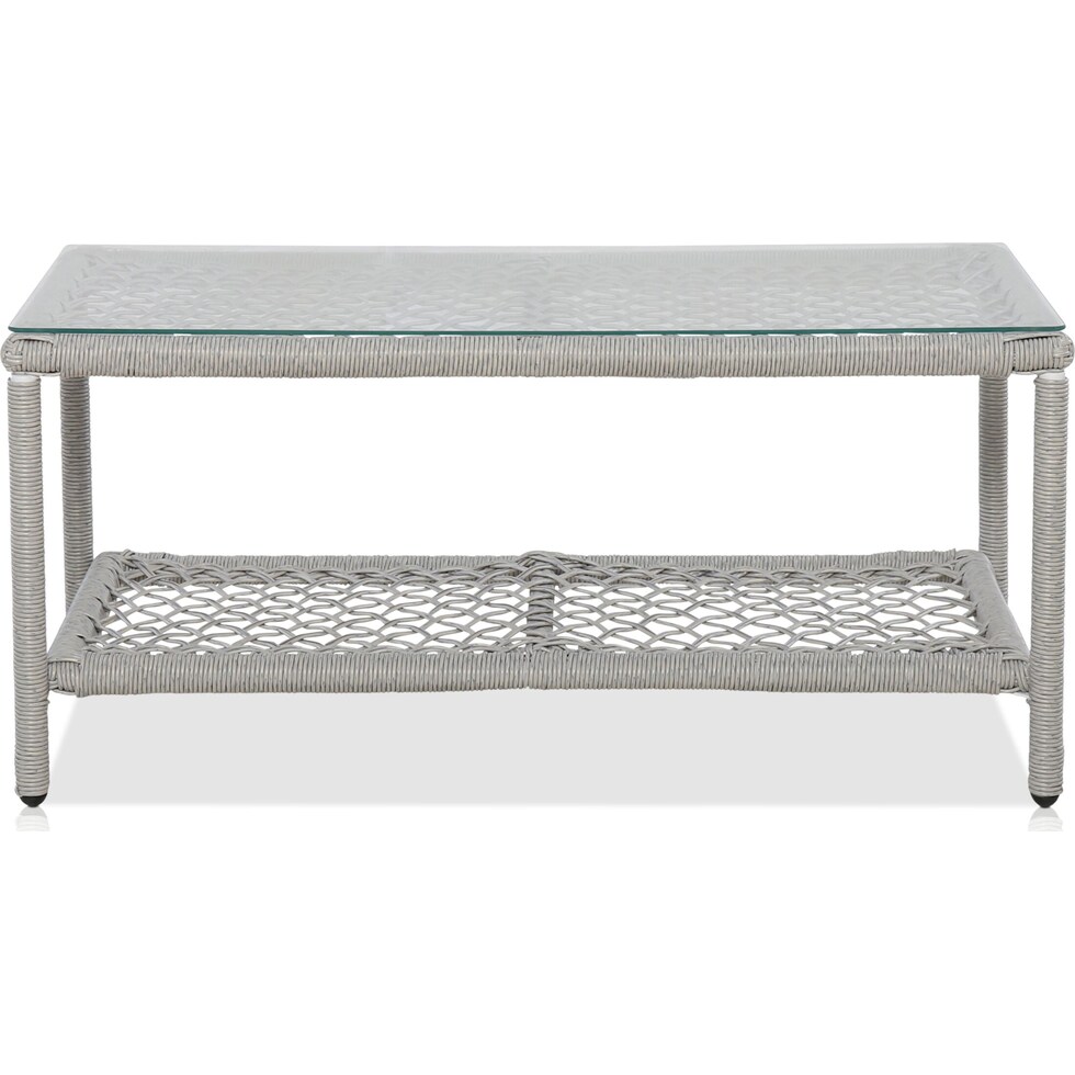 nesika white outdoor coffee table   