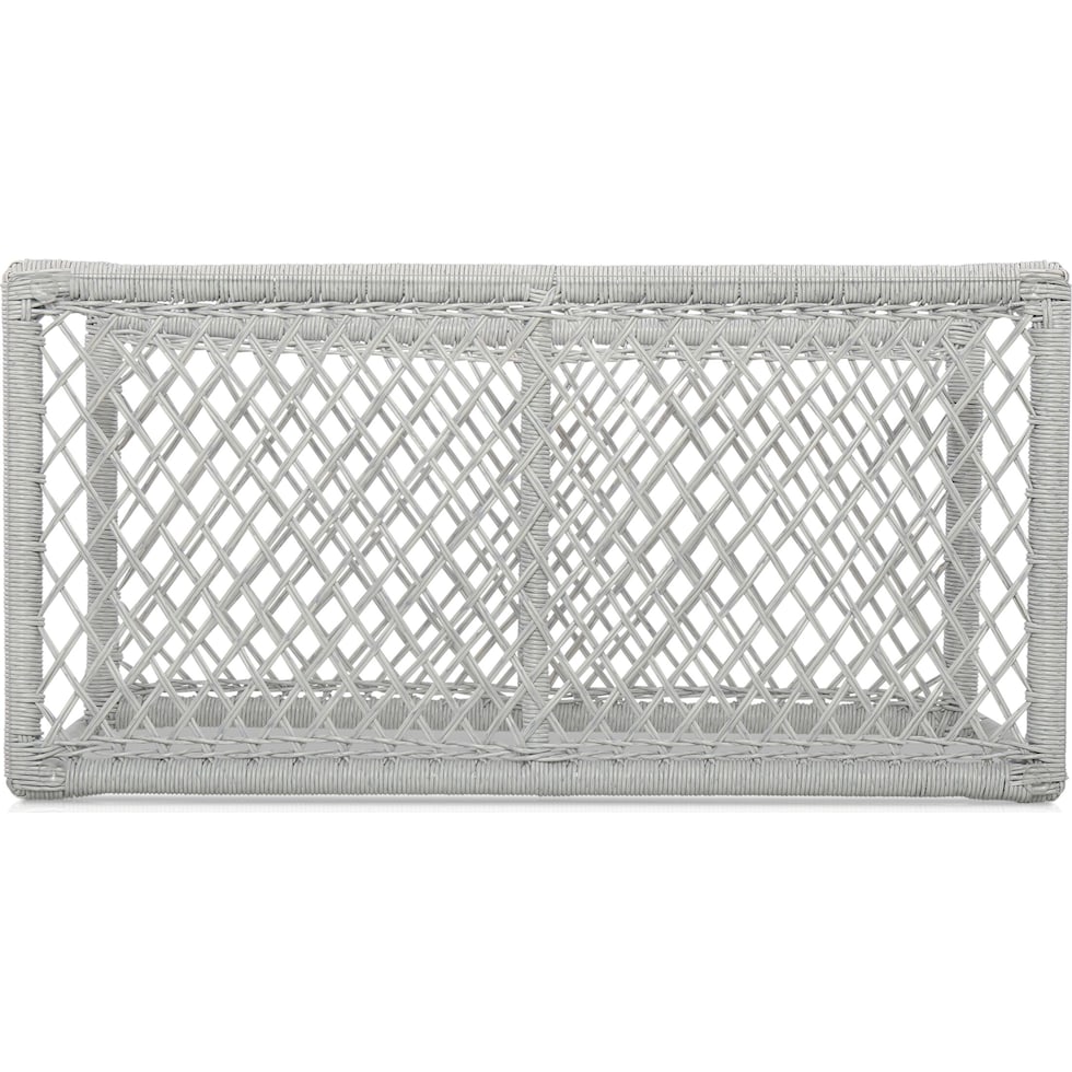nesika white outdoor coffee table   