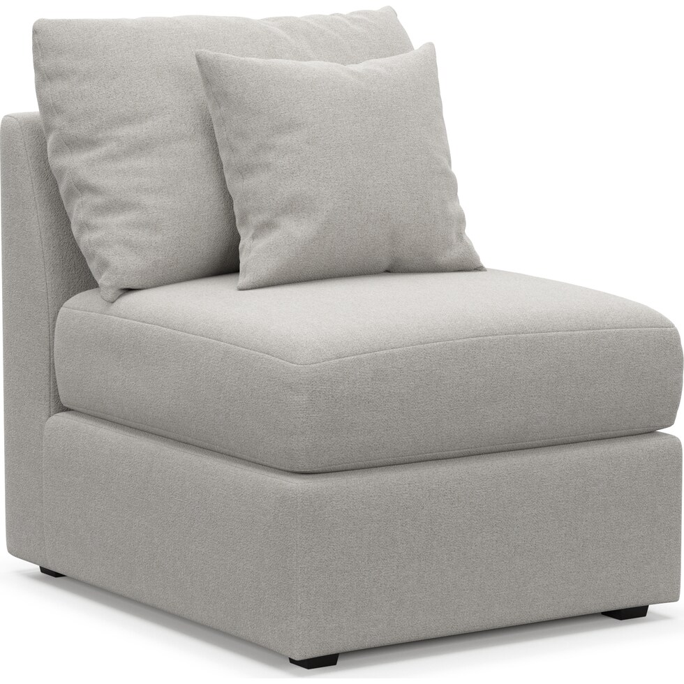 nest basker dove armless chair   