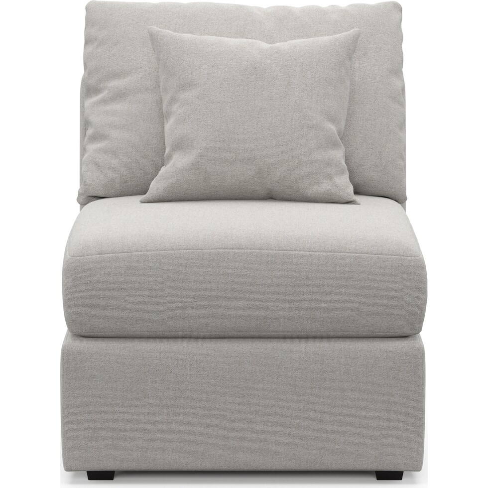 nest basker dove armless chair   