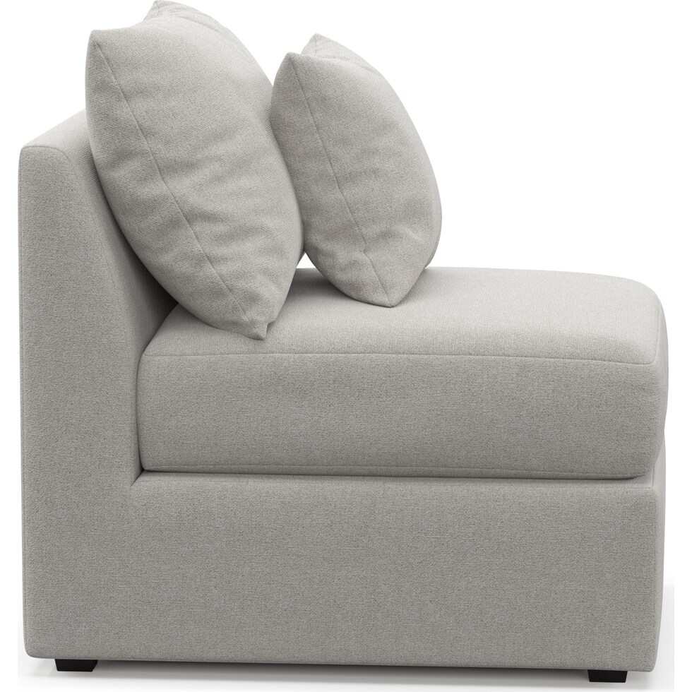 nest basker dove armless chair   